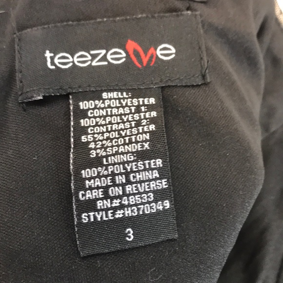 Teeze Me Black Tulle & Lace Dress Blush Backing 3 - Picture 7 of 7